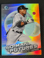 2021 Bowman Chrome REFRACTOR 40 MAN FUTURES Yoelqui Cespedes item 1