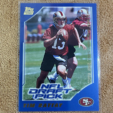 Topps 2000 Tim Rattay Rookie NFL Draft Pick Football Card #361 49ers. rookie card picture