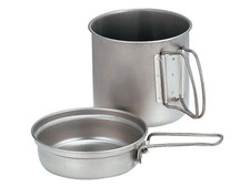 Snow Peak Cooker Titanium Lightweight Deep Trek 900ml with Storage Case Mountain