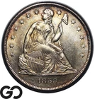 1859-O Seated Liberty Dollar, Nice Mint Luster! Choice BU++, Scarce This Nice
