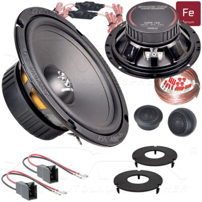 GROUND ZERO LAUTSPRECHER für VW CADDY II - 9K / 9KV / 9U 1995-2004 Front #B0A6
