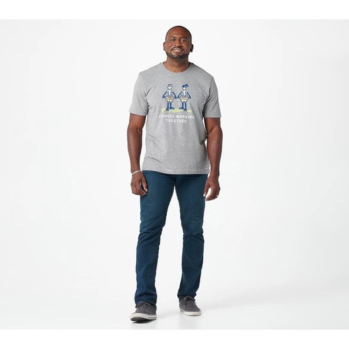 Life is Good Men's Crusher Tee Small S Gray A395688 - Picture 3 of 6