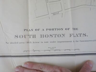 Karte Plan eines Teils der South Boston Wohnungen Datum unbekannt.