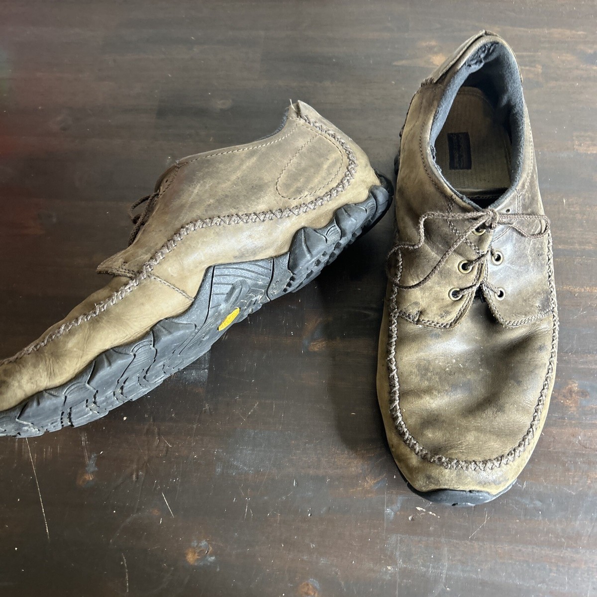 PATAGONIA Black Cedar Mens US 14M Skywalk Casual Leather Oxford Mocassin Sole s-l1200.jpg main image 2
