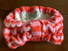 Cosmetic Headband Orange & Pink The Vintage Cosmetic Company