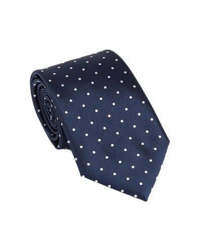 Conjunto de 4 piezas de accesorios para el cuello con gemelos y corbata a lunares para hombre - Imagen 12 de 22