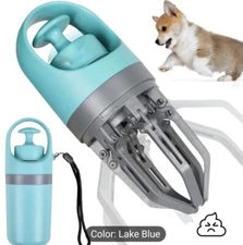 Portable Dog Poop Scooper with Build In Bag Dispenser Lightweight Claw Poop...