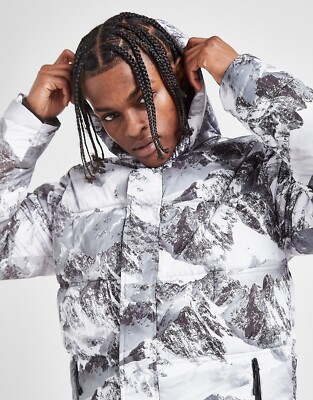 Mckenzie Nevess Mens Padded Full Zip Parka Jacket Hooded Size S (Small  UK) UK