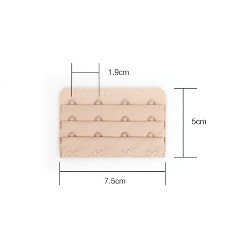 2 x BH Verlängerung Verlängerung 4 Haken Design - Farbe Schwarz Weiß Nude / Beige - Bild 3 von 18