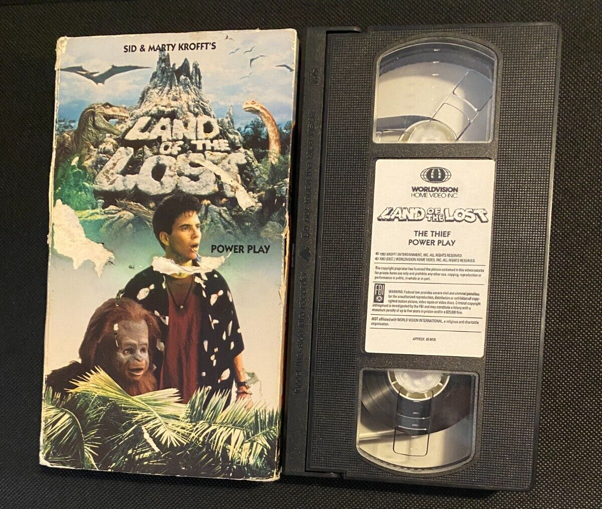 VHS Land of The Lost Power Play The Thief Sid & Marty Krofft (Box