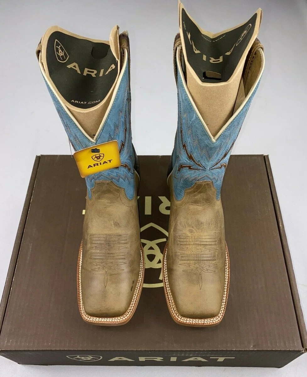 Men's Ariat Arena Rebound Wide Square Toe 11 Height 10021679 EE Wide Boots