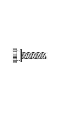 1/4-20 x 3/4" Knurled Thumb Screw Nylon BLACK Fastener S38123BK - Picture 1 of 3