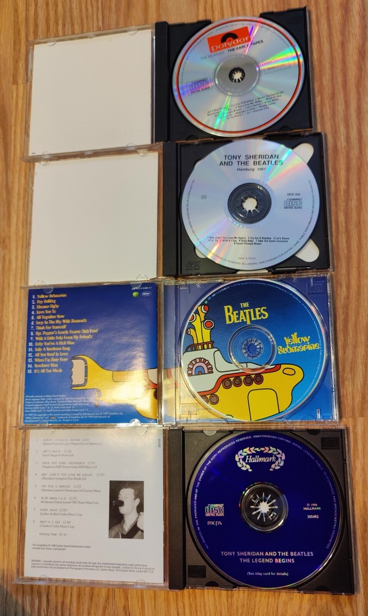 4 The Beatles related CD LOT:YellowSub.TonySheridan-.Hamburg61