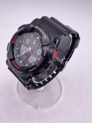 CASIO G-SHOCK GA-100 Black Resin Quartz Digital Analog Watch | eBay