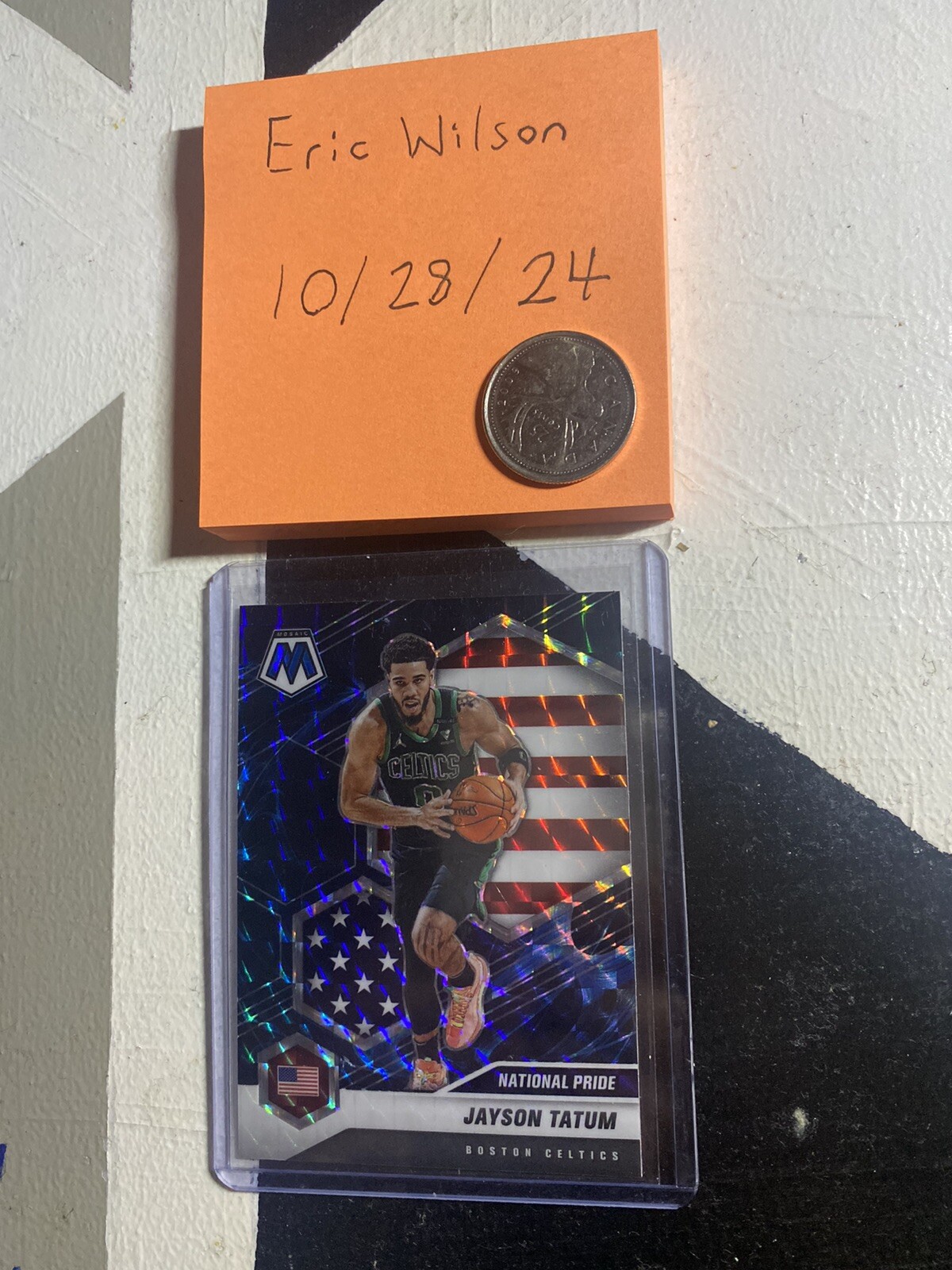 2020 Mosaic Jayson Tatum Genesis Prizm Card #254 National Pride • Celtics NBA