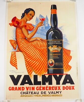 Affiche ancienne originale Broders PLM Tunis 1920 entoilée lithographie