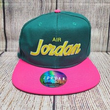 Air Jordan Nike Pro Jumpman Classics Script AV8448 Snapback Hat Cap Green Pink