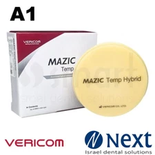 Mazic Temp Hybrid ceramic milling CAD CAM block long term temporary A1 25 MM Ø98