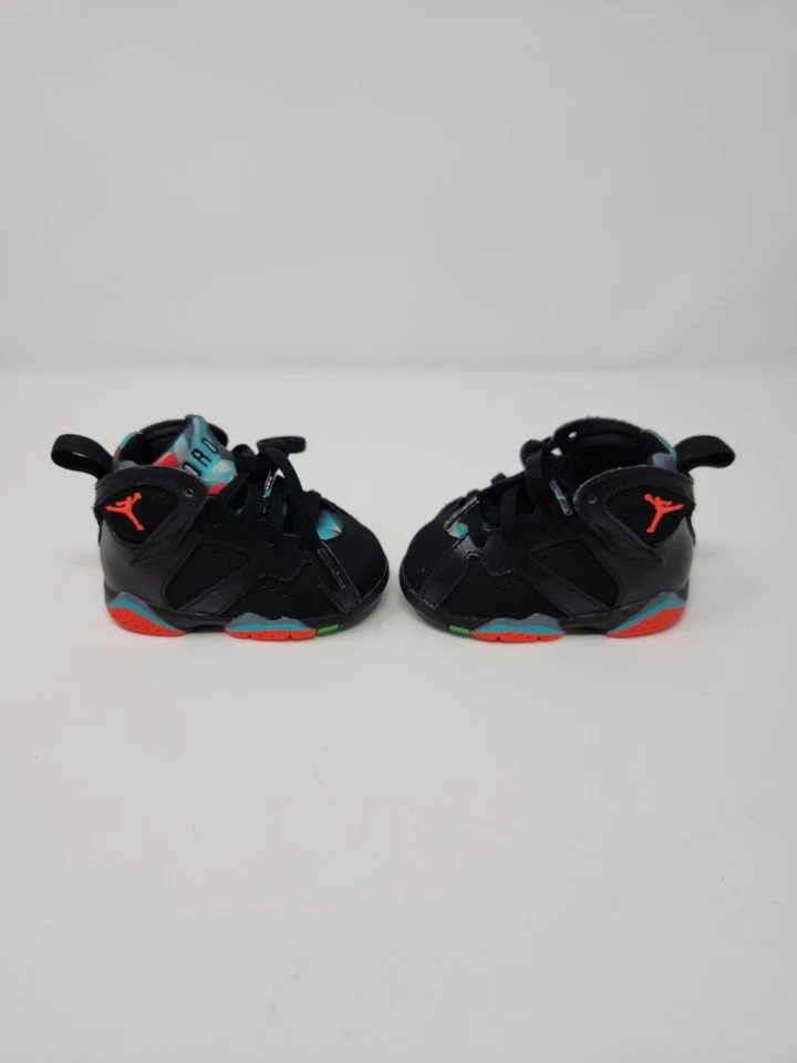 Nike Air Jordan 7 Retro Barcelona Noches Niño Pequeño Talla 4C Negro 304772-007  Foto 3 de 4