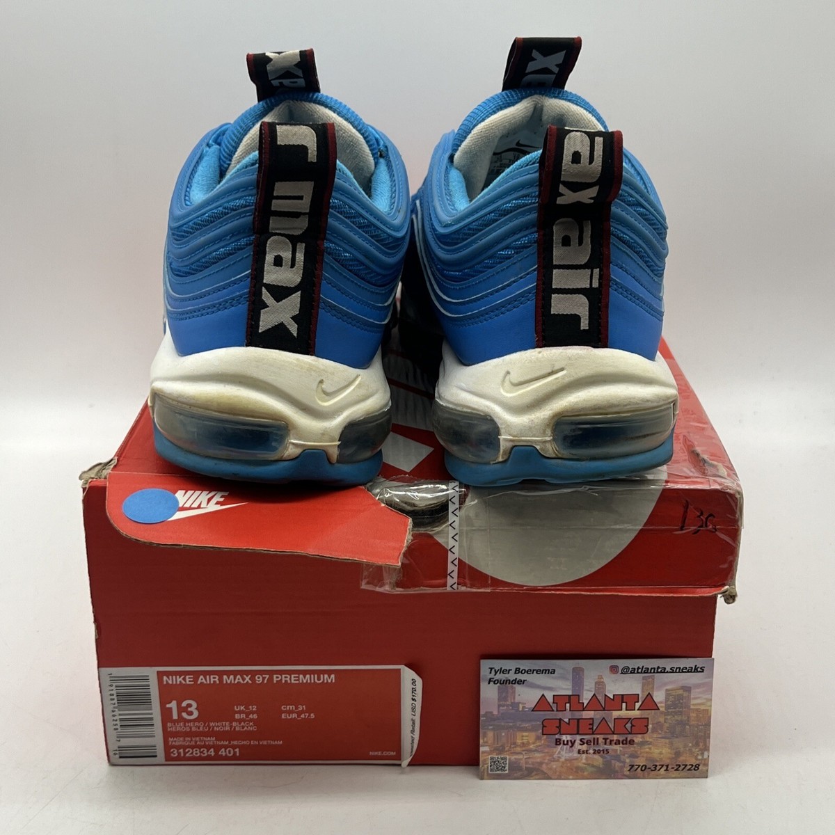 Blue Hero Nike Air Max 97 All Blue 97 Premium Blue Blue Hero Air