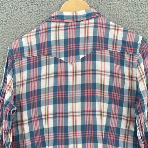 Camisa Denim & Supply Ralph Lauren Mujer Grande Azul RL Vaquera A Presión Western - Imagen 4 de 9