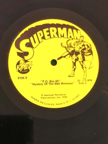 SUPERMAN MYSTERY OF THE MAD MINNOWS / PO BOX 65 LP Album 1975 POWER RECORDS 8156 - 第 10/14 張圖片