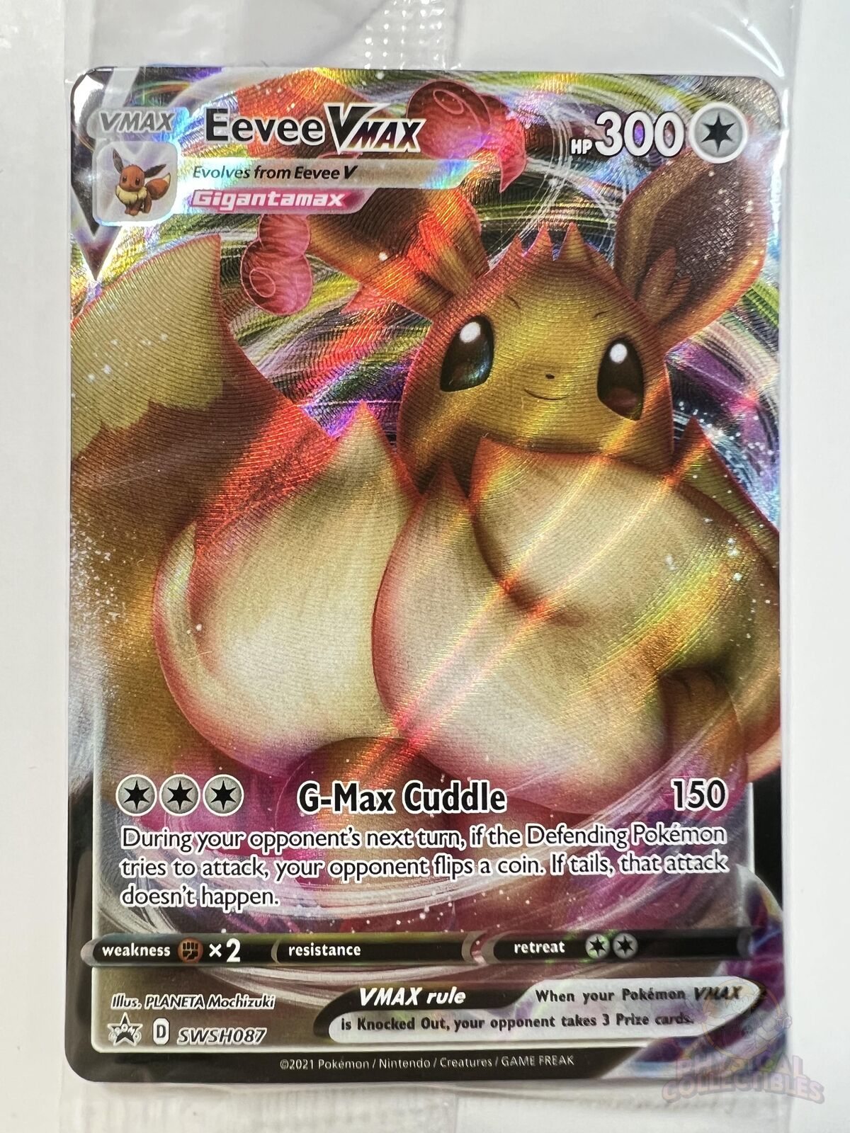  Pokemon Eevee Vmax & V - Black Star Promo - Card Lot - SWSH065  / SWSH087 - Holo Rare : Toys & Games