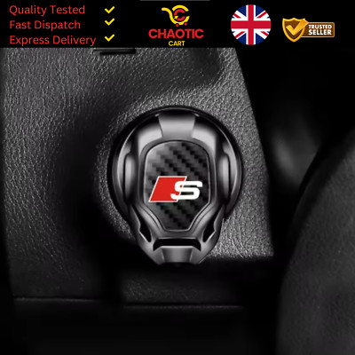 Audi Car Engine Start Stop Button Cover RS S Line Sport Ignition Ring Sticker
