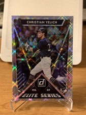 Christian Yelich 2020 Donruss Elite Series Diamond Refractor #E-1 - Brewers
