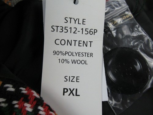 For Cynthia Petite Women's 3/4 Sleeve Houndstooth Jacket Size PXL - Picture 6 of 8