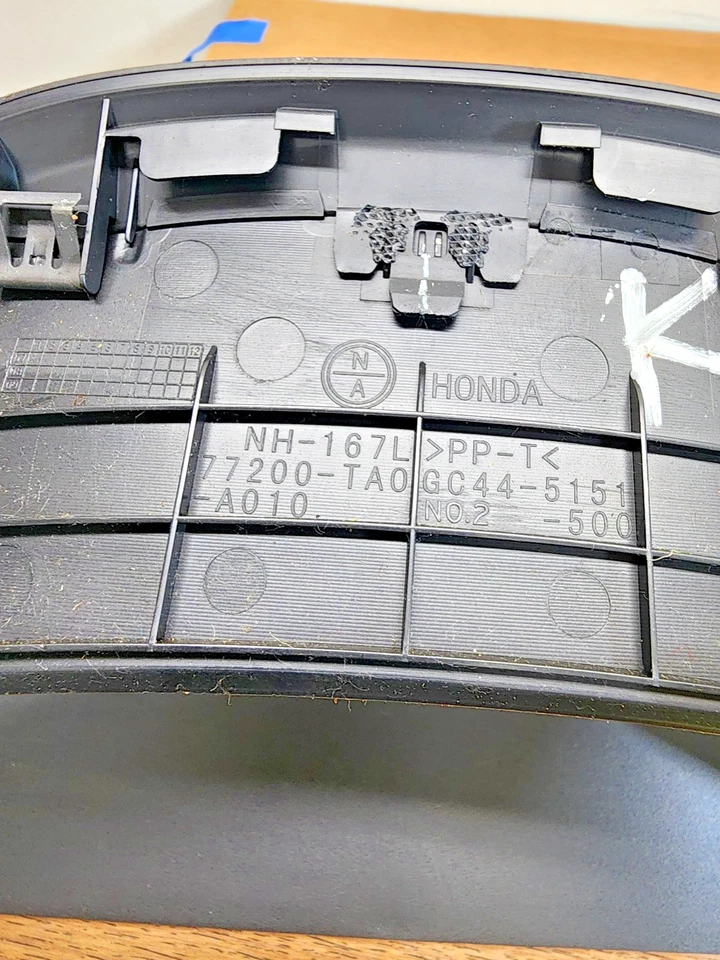 2008–2012 Honda Accord Instrument Cluster Surround Bezel Trim 77200-TA0-A010 OEM - Image 3 of 3
