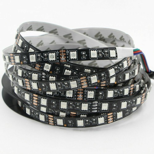 DC12V LED Strip light 5050 Black PCB RGB RGBW RGBWW Flexible tape lamp 60LEDs/m - Picture 20 of 39