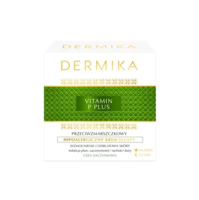 DERMIKA VITAMIN P PLUS ANTI-WRINKLE HYPOALLERGENIC CREAM RICH
