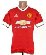 MANCHESTER UNITED ENGLAND 2015/2016 HOME FOOTBALL SHIRT ADIDAS SIZE S ADULT
