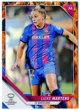 2021-22 Topps Chrome UEFA Women's LIEKE MARTENS Inferno Refractor /75 Barcelona