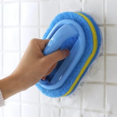 Household Cleaning Brush With Handle Dish Soap Kitchen Scrubbing Sponge