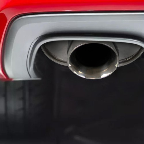 DOUBLE-WALL SLANT TIP MUFFLER OVAL SPUN-LOCK TANK FOR LEXUS MAZDA POLISHED - Picture 4 of 7