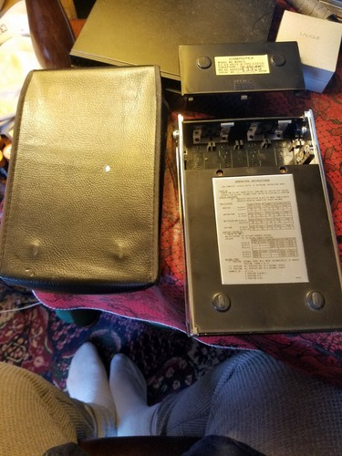 Calculadora vintage modelo COMPUTEX marca V con estuche hecho en Japón con mango que no funciona - Imagen 3 de 6