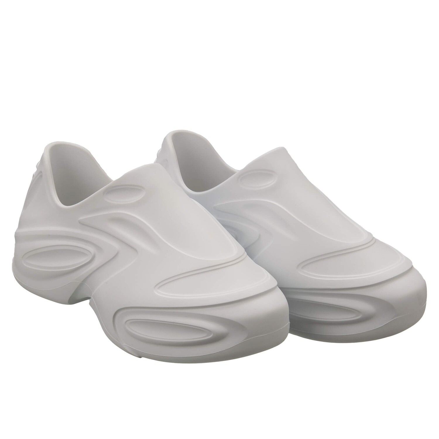 DOLCE & GABBANA DG Logo Sneakers In Pelle Basse Scarpe ALTA GOMMA Bianche