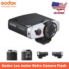 US Godox Lux Junior Retro Camera Flash Speedlite F Canon Nikon Sony Fuji Olympus