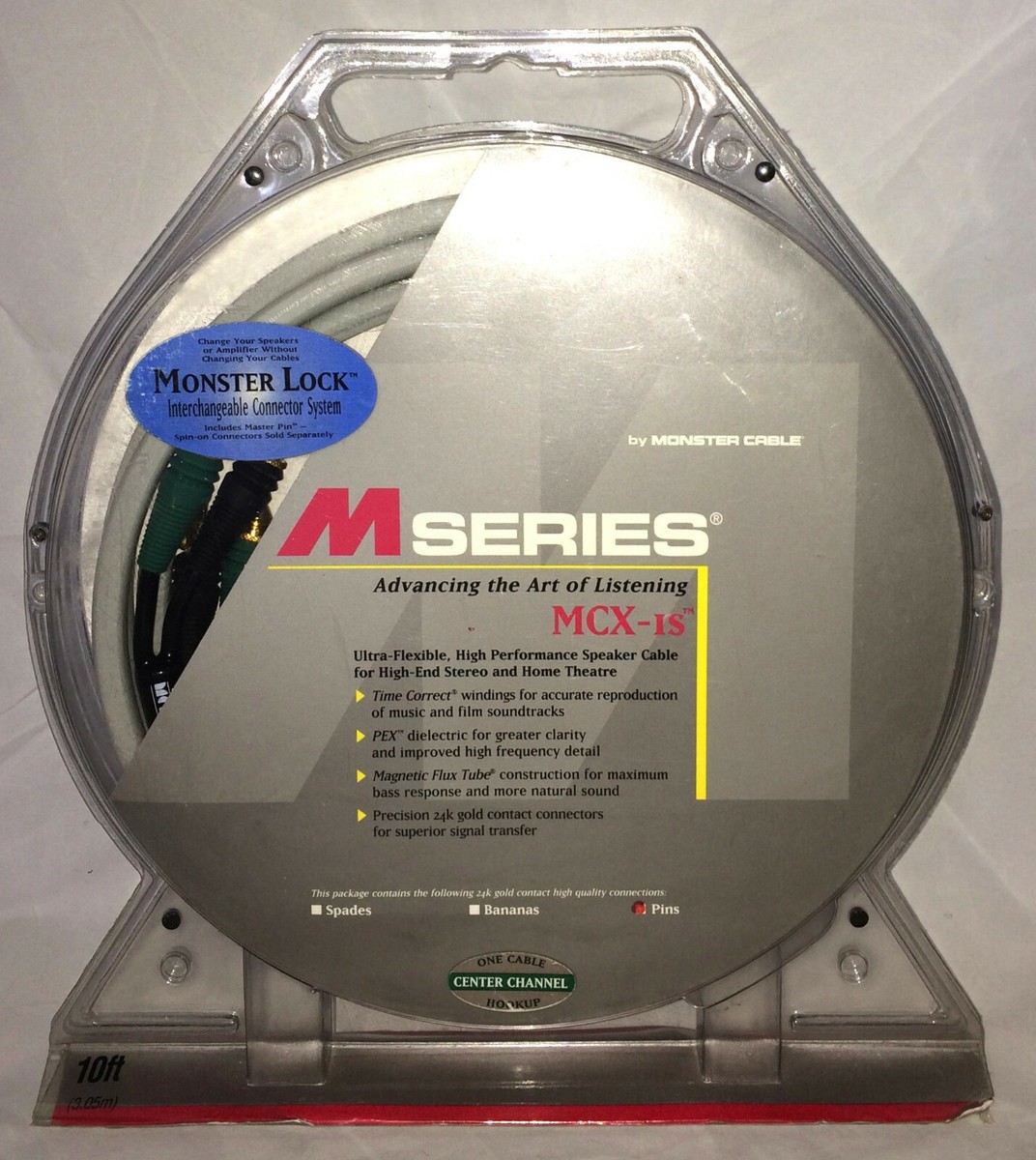 Monster Cable M-Series MCX-1s Speaker Center Channel Subwoofer 10