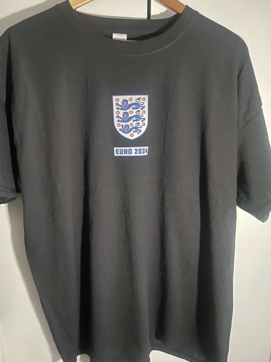 England Football Shirt Black Fan Made Euro 2024 UK