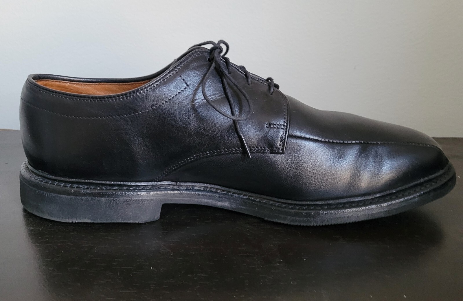 SAOLA Scarpe eleganti Allen Edmonds Warren nere derby da uomo taglia 9EEE US punta bicicletta