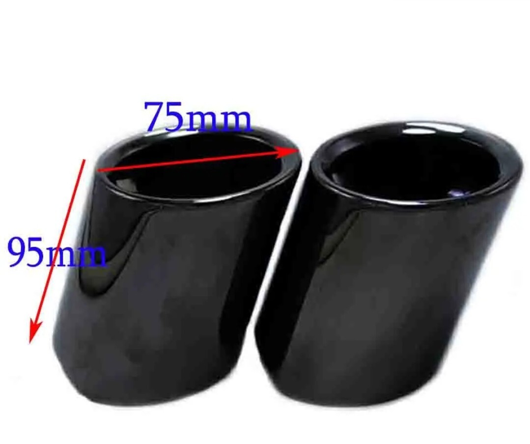 Sortie d'échappement double inox chromé compatible BMW e60 e90 - 4