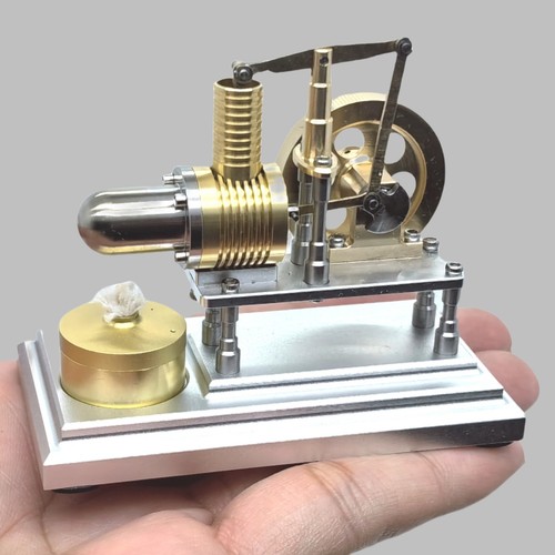 EngineXpert J06H Mini Horizontal Stirling Engine Model Brass Manual Start - 第 1/10 張圖片