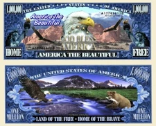 ✅ Pack of 25 America the Beautiful Pikes Peak 1 Million Dollars Novelty Money ✅