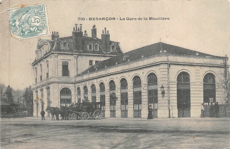 Carte Postale Ancienne – Besançon – Gare De La Mouillère