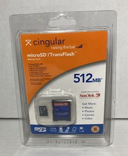 Tarjeta de memoria Cingular MicroSD/Transflash 512 MB Sandisk nueva