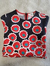 DIANE VON FURSTENBERG Black Retro Style Floral Long Sleeve Dress SZ 2