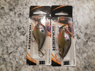 2 Bomber Model  SQUARE A  3/8 oz  FANCY SHAD  Shallow Lures